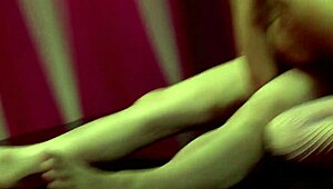 she strips teasingly then rides hard in vip room shadows