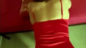 oh man that french milf in red SATIN LINGERIE gets her PUSSY FUCKED doggystyle with spanking
