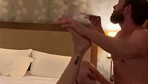 hot redhead teacher hooks up spontaneously in hotel part 3