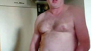 german nylon boy gets horny morning coffee wank session