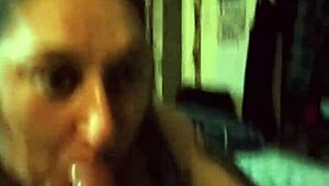 Redhead milf grabs big cock for sucking titty fuck and monster pounding action