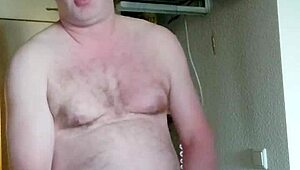 german nylon boy gets horny morning coffee wank session