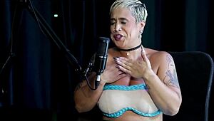 Naked blonde gets erotic massage after regretful date fuckup!