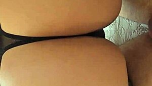 Big ass mature sneaks in for anal while hubby works