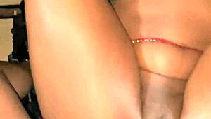 horny ebony babe bends over big black cock outdoors in homemade public pounding