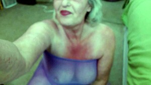 First nylon encasement try with hairy pussy view.