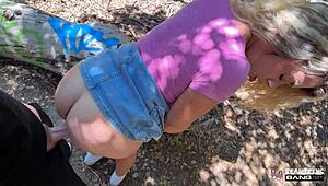 yo ashley alexander's teen bubble butt gets wrecked outdoors then messy facial indoors 😩💦