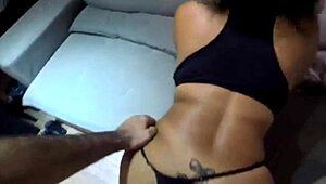 hot morena babe licks juicy pussy like a pro