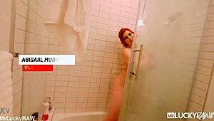 abigail morris rocks her huge tits and massive ass as total nympho redhead