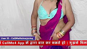 naina the desi auntie chats naughty in hindi while fingering her wet pussy on webcam