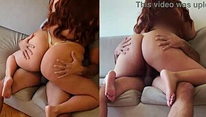 thick latina with big ass gets tricked in fake casting interview bent over for ride