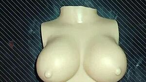 Dolly begs for double penetration then I explode on her tits