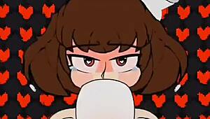 chara's massive tits squeezed tight around throbbing cock in titty fuck frenzy