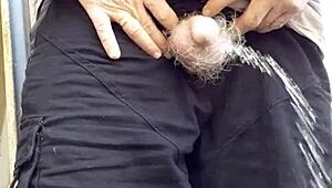 i can't stop pissing again today neighbors watch my small cock