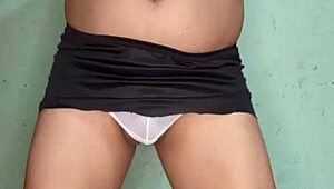 damn im so horny dancin in white panties lingerie pantyhose feelin sexy mexican heat