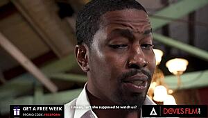 ughh my pussy's aching for boss's huge cock to pound me deep devils film style