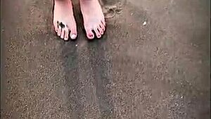 Stranger Sucks My Huge Cock on Beach!