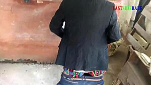 bbw neighbor bends over shaved pussy wet for monster bbc doggystyle church visit