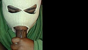 Masked Girl Delivers Super Sloppy Deep Throat!