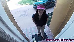 Real Amateur Teen Swallows Massive Facial Load
