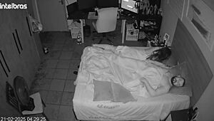 they pretend to forget the camera while going crazy licking huge asses in the bedroom