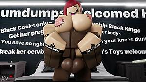 nasty thick redhead railed hard