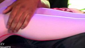ever wonder what's inside this tight white bondage setup?