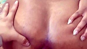 check out this big ass latina teen gaping her hole on thick cock