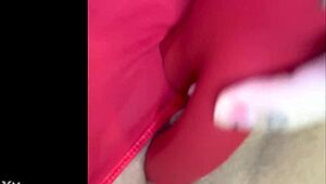 closeup view of my creamy wet pussy lips glistening invitingly