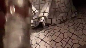 her smooth pussy throbs with toy pleasure and loud moans