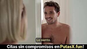 stepsister blonde with tattoo craves hardcore sex 😈 spanish sub