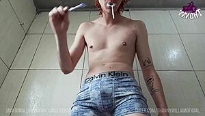 open your mouth wide and swallow all my hot saliva drool