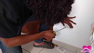 what if the handyman's huge black cock barebacks your gaping ass till squirting anal creampie fart?