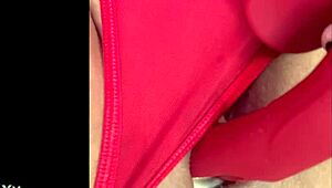 closeup view of my creamy wet pussy lips glistening invitingly