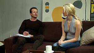 beautiful european girl debuts on camera sharing her first natural tits scene with kisses and rides