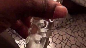 her smooth pussy throbs with toy pleasure and loud moans