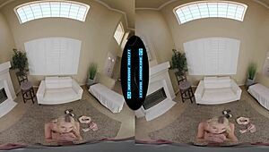 Skylar Storm's Pigtail Roommate Pays Rent with Cute Pussy and Blowjob