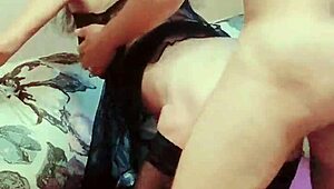 skinny homemade latina milf rides pov with natural tits bouncing