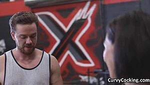 ready to pound this pawg hottie's fat ass tits after gym workout?