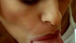 God, I love wrapping my lips around Harley Raine's huge tits during her close-up monster cock blowjob pov.