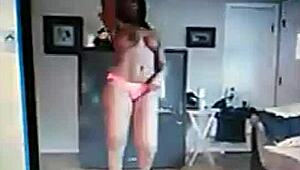 damn ebony babe jessica grabbit fingers her hairy pussy teases nipples with rabbit toy nonstop