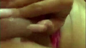 This latina beauty grabs her dildo and masturbates solo in her cozy little home.