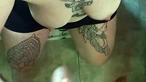 blonde girlfriend deepthroats friend too hard before facial cumshot