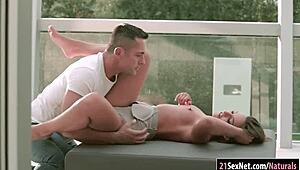 Young brunette Amirah Adara wrecked anally outdoors on big cock