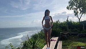 Caught Katty West? Taught with Public Sex Lesson