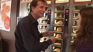 german milf with big tits deepthroats monster cock handjob cumshot facial