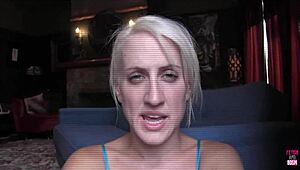 Two bound lesbians moan as mistress straps on and fucks their wet pussies hard