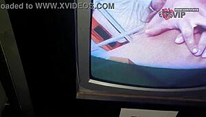 she sucks strangers' cocks swallows cum then kisses cuckold at gloryhole