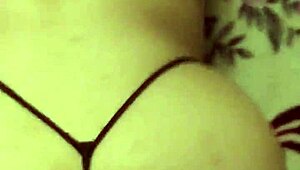 that bbw latina milf cupcake struts in her sexy thong showing off curves