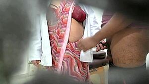 indian doctor examines patient's huge cock in hospital